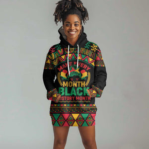 Make Every Month Black History Month Hoodie Dress African Pattern