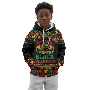 Make Every Month Black History Month Kid Hoodie African Pattern