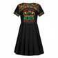 Make Every Month Black History Month Kid Short Sleeve Dress African Pattern