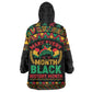Make Every Month Black History Month Kid Wearable Blanket Hoodie African Pattern