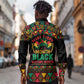 Make Every Month Black History Month Long Sleeve Button Shirt African Pattern