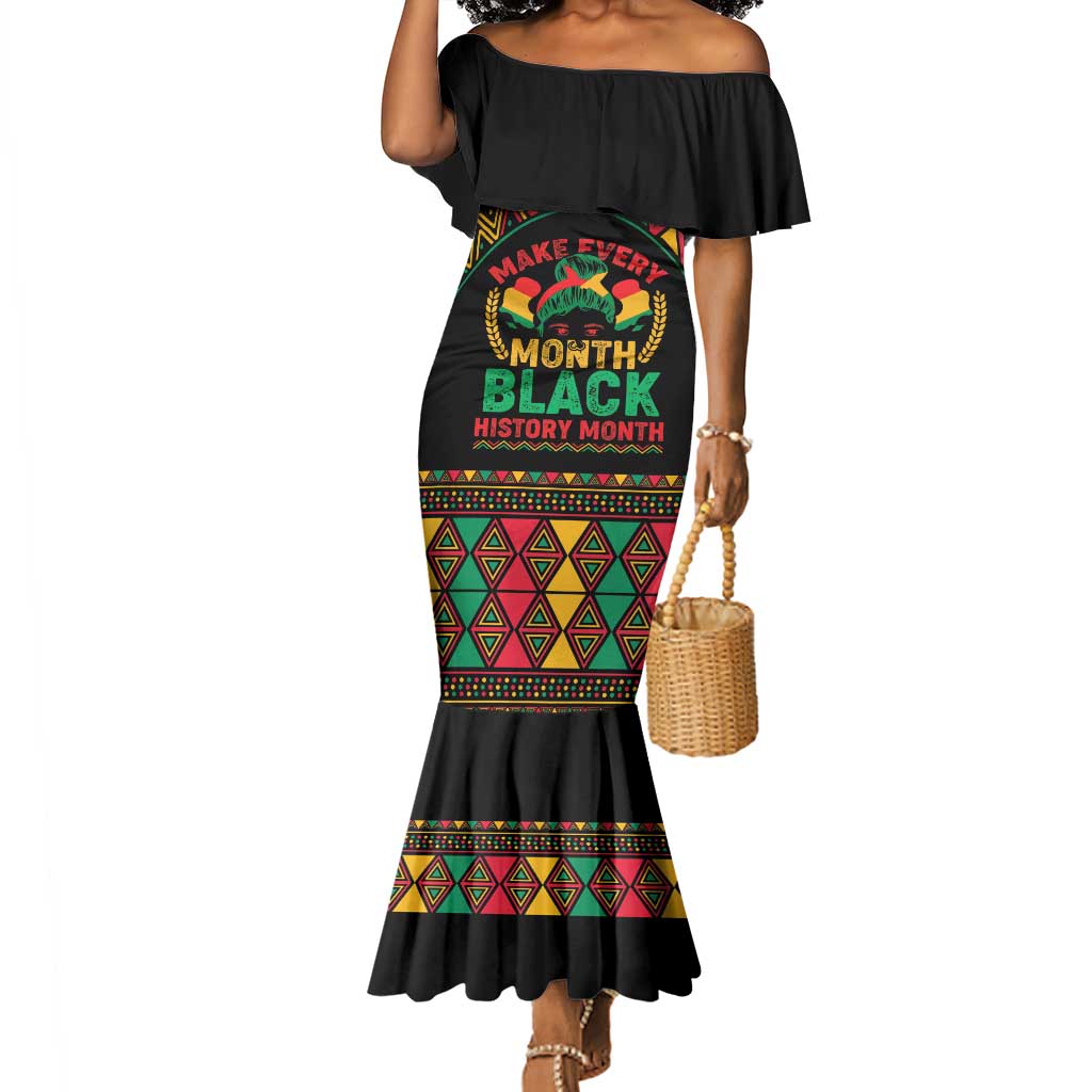 Make Every Month Black History Month Mermaid Dress African Pattern