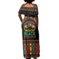 Make Every Month Black History Month Off Shoulder Maxi Dress African Pattern