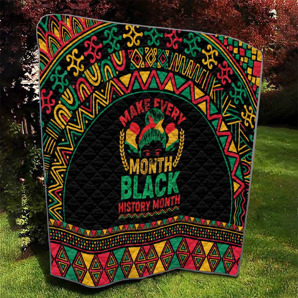 Make Every Month Black History Month Quilt African Pattern