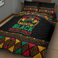 Make Every Month Black History Month Quilt Bed Set African Pattern