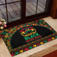 Make Every Month Black History Month Rubber Doormat African Pattern