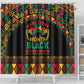 Make Every Month Black History Month Shower Curtain African Pattern