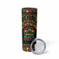 Make Every Month Black History Month Skinny Tumbler African Pattern