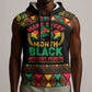Make Every Month Black History Month Sleeveless Hoodie African Pattern - African Pride