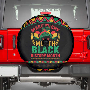 Make Every Month Black History Month Spare Tire Cover African Pattern