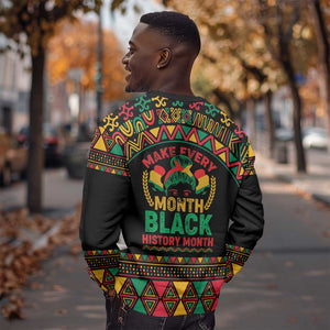 Make Every Month Black History Month Sweatshirt African Pattern