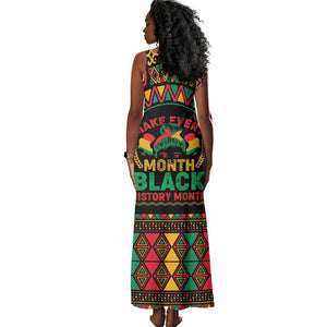 Make Every Month Black History Month Tank Maxi Dress African Pattern