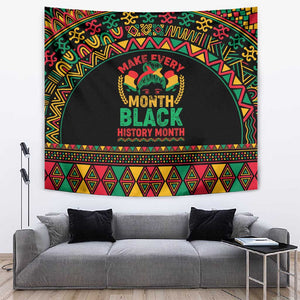 Make Every Month Black History Month Tapestry African Pattern