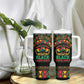 Make Every Month Black History Month Tumbler With Handle African Pattern