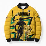 Custom Football 2026 Jamaica Bomber Puffer Jacket All A Wi One Team