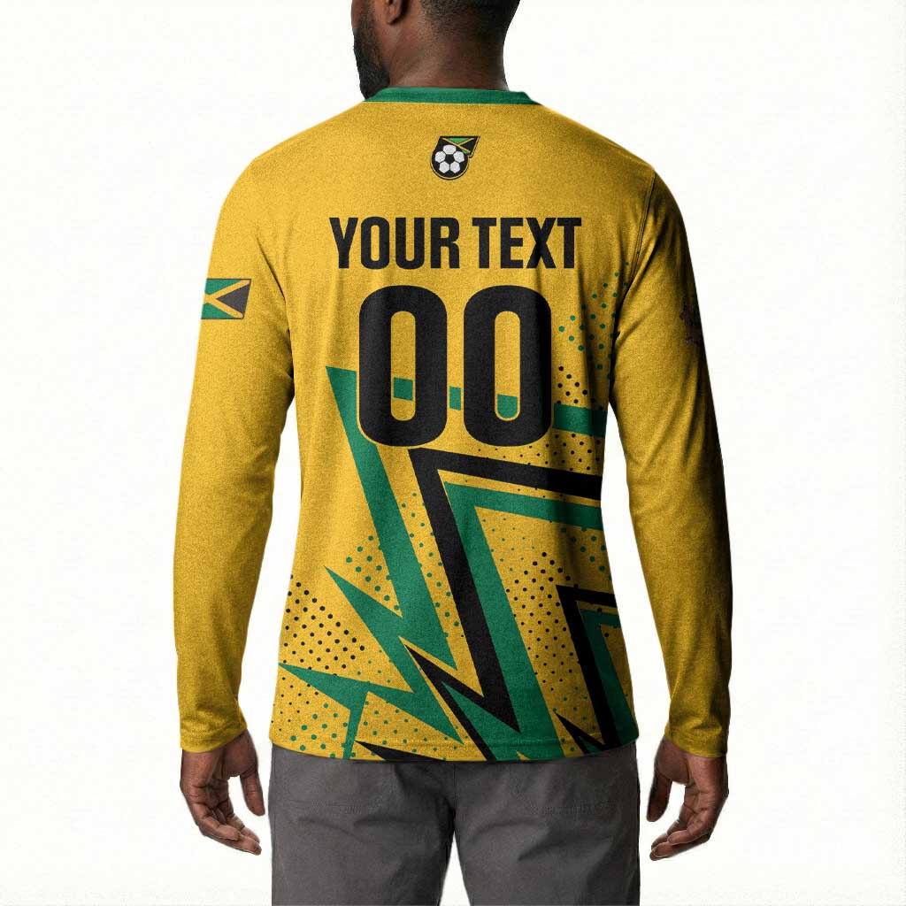 Custom Football 2026 Jamaica Button Sweatshirt All A Wi One Team