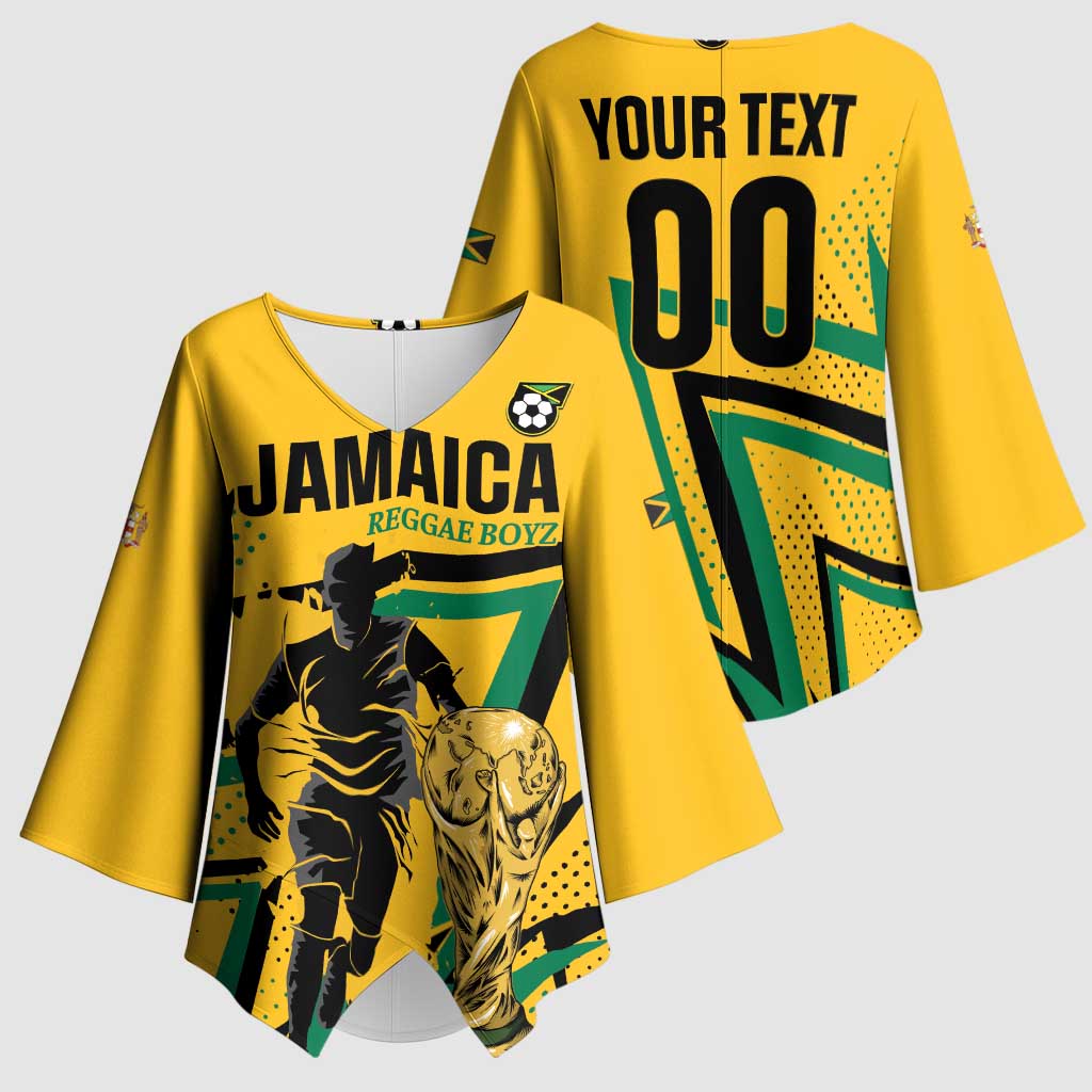 Custom Football 2026 Jamaica Kimono Sleeve Blouse All A Wi One Team