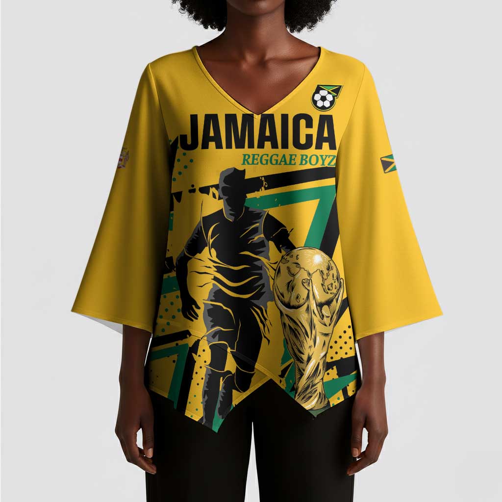 Custom Football 2026 Jamaica Kimono Sleeve Blouse All A Wi One Team