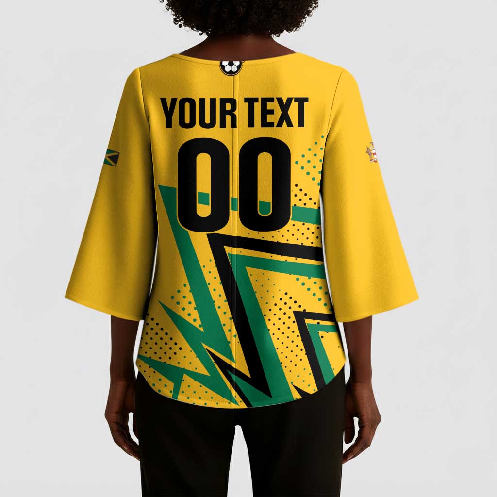 Custom Football 2026 Jamaica Kimono Sleeve Blouse All A Wi One Team