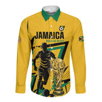 Custom Football 2026 Jamaica Long Sleeve Button Shirt All A Wi One Team