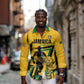 Custom Football 2026 Jamaica Long Sleeve Button Shirt All A Wi One Team