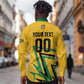 Custom Football 2026 Jamaica Long Sleeve Button Shirt All A Wi One Team