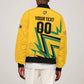 Custom Football 2026 Jamaica Sleeve Zip Bomber Jacket All A Wi One Team
