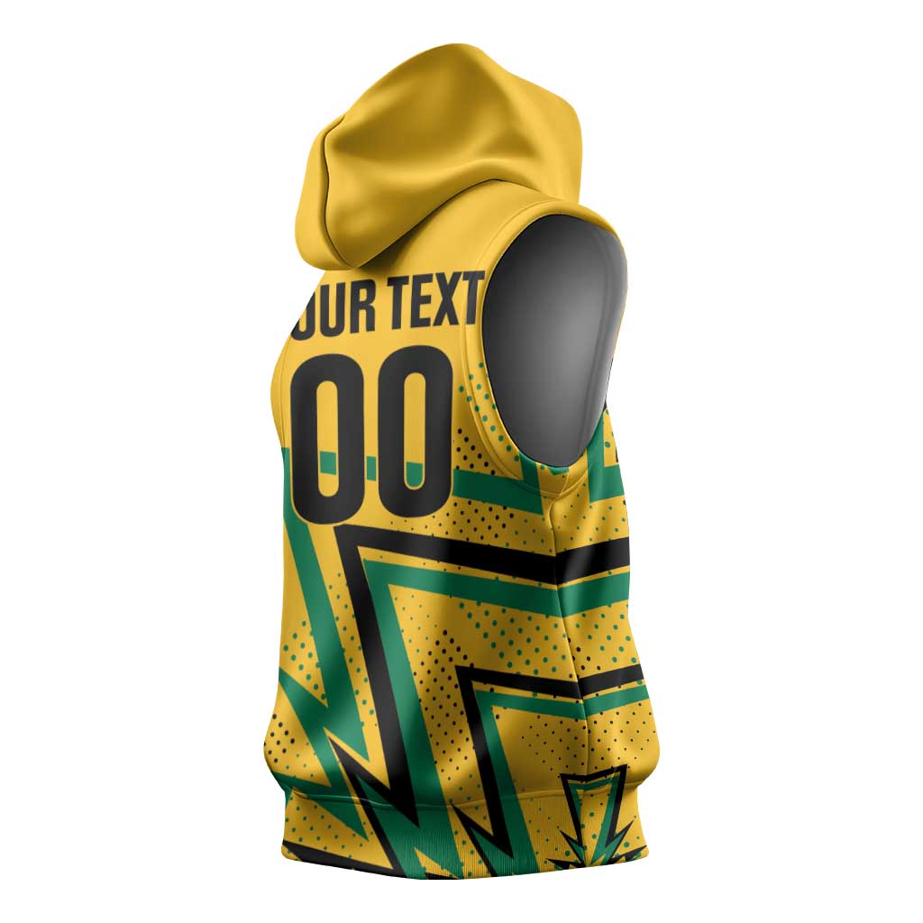 Custom Football 2026 Jamaica Sleeveless Hoodie All A Wi One Team
