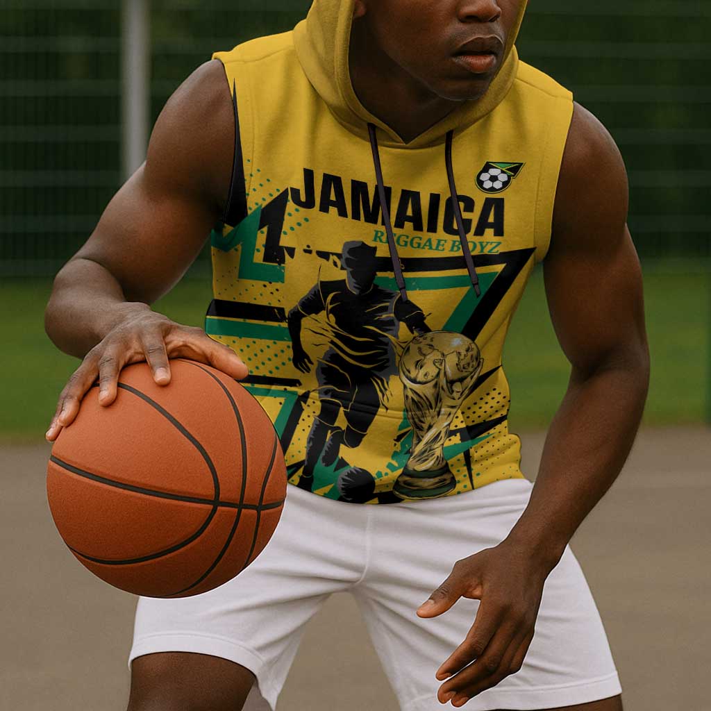 Custom Football 2026 Jamaica Sleeveless Hoodie All A Wi One Team