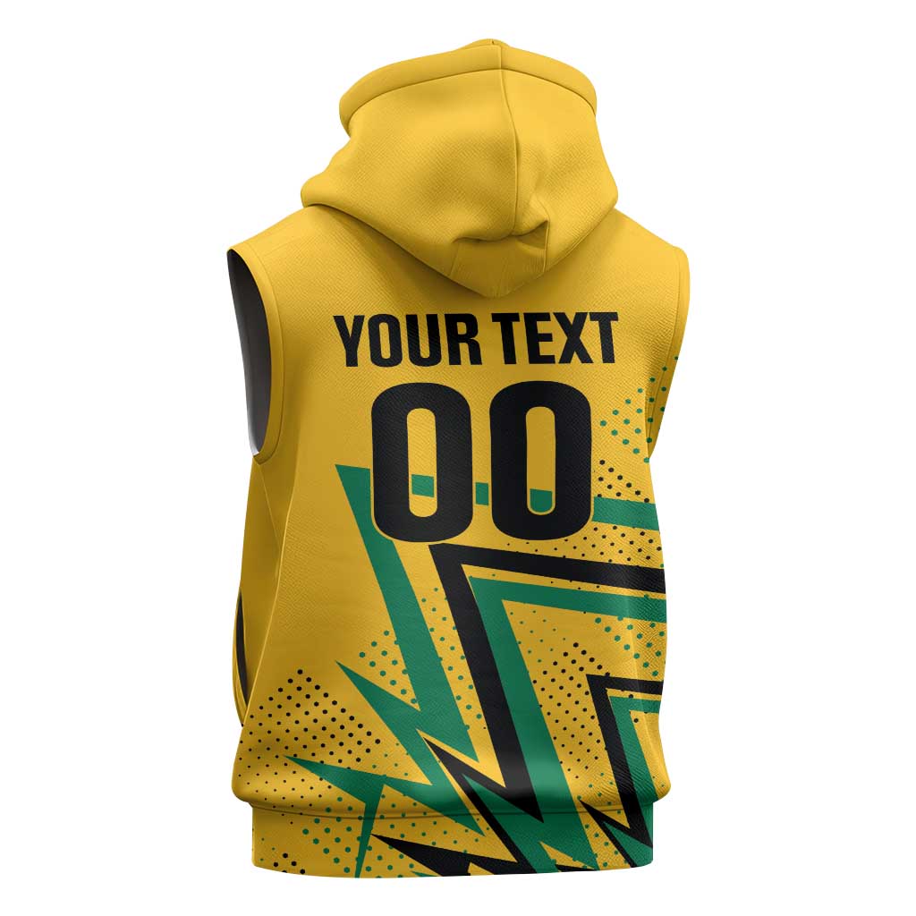 Custom Football 2026 Jamaica Sleeveless Zip Hoodie All A Wi One Team