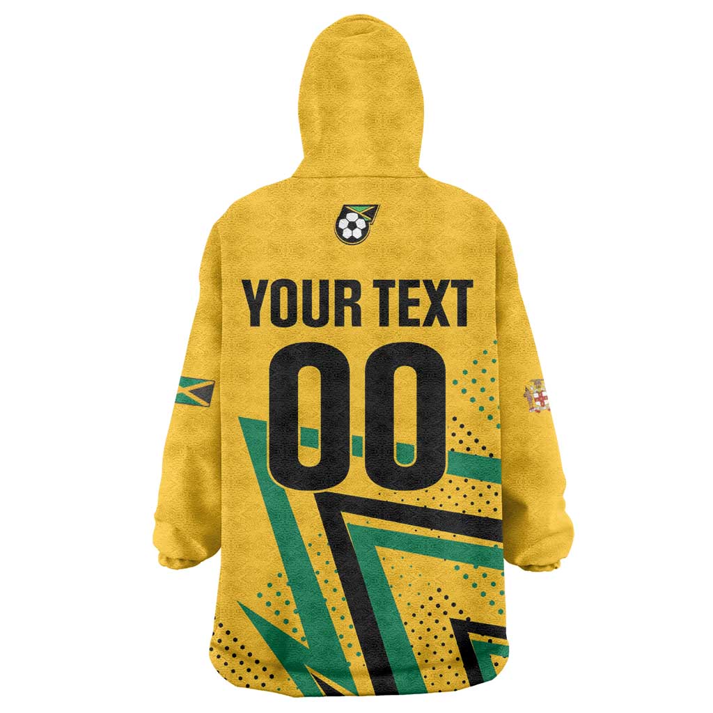 Custom Football 2026 Jamaica Wearable Blanket Hoodie All A Wi One Team