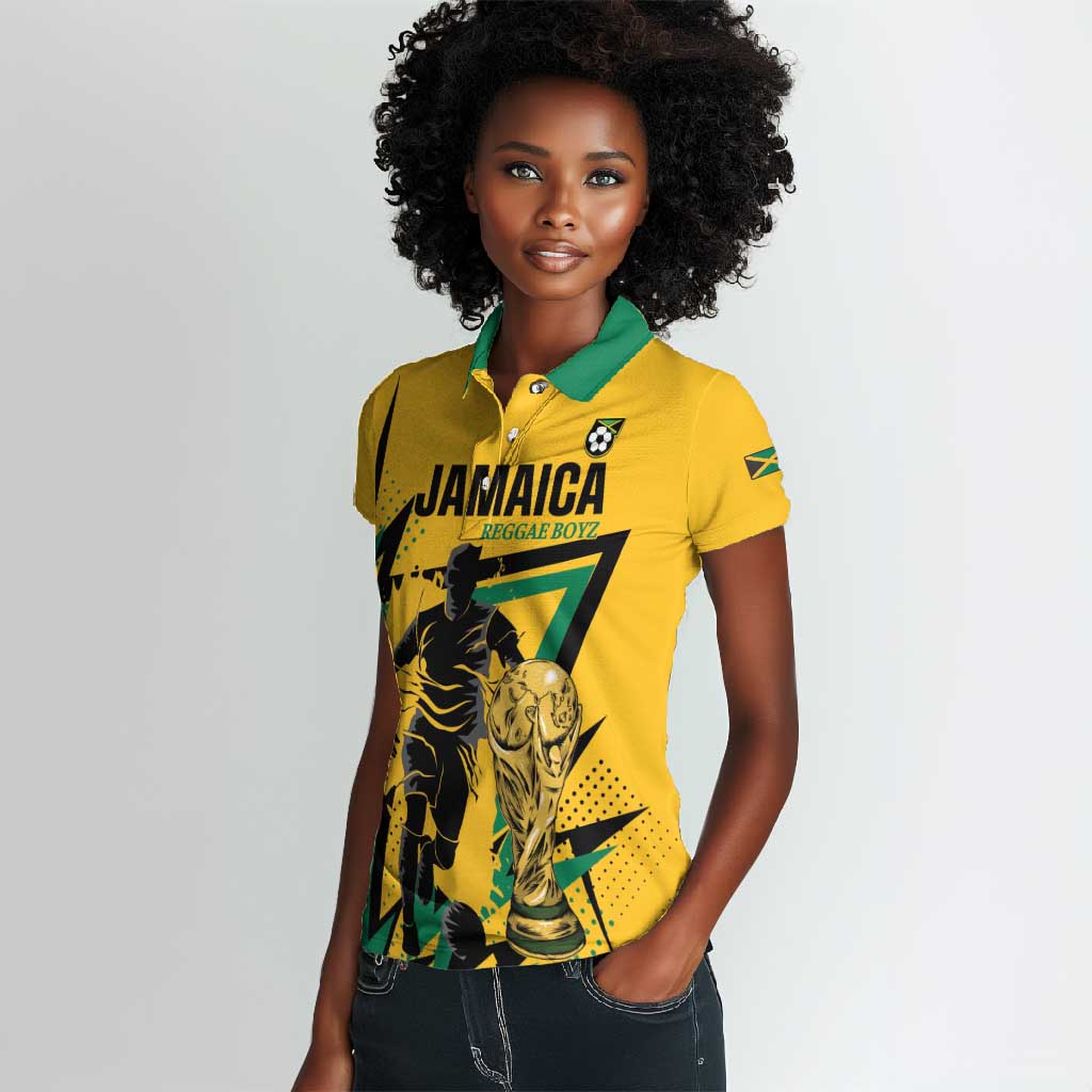 Custom Football 2026 Jamaica Women Polo Shirt All A Wi One Team