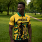 Custom Football 2026 Jamaica Zipper Polo Shirt All A Wi One Team