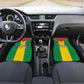 Sao Tome and Principe Independence Day Car Mats Coat Of Arms Mix African Pattern