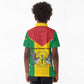 Sao Tome and Principe Independence Day Kid Polo Shirt Coat Of Arms Mix African Pattern