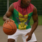 Sao Tome and Principe Independence Day Sleeveless Hoodie Coat Of Arms Mix African Pattern - African Pride
