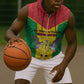 Sao Tome and Principe Independence Day Sleeveless Zip Hoodie Coat Of Arms Mix African Pattern - African Pride
