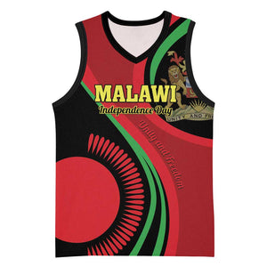 Malawi Independence Day Basketball Jersey Unity and Freedom - African Pride