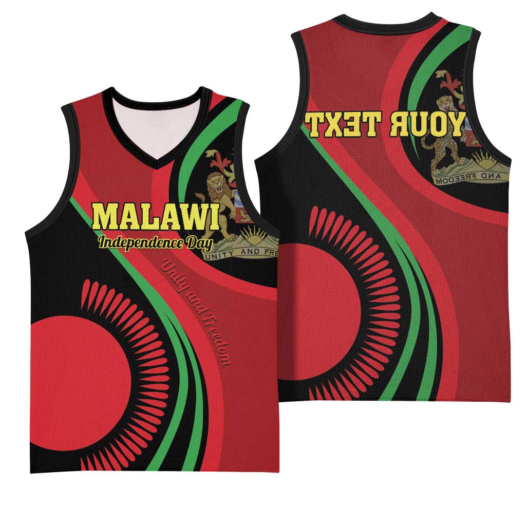 Malawi Independence Day Basketball Jersey Unity and Freedom - African Pride