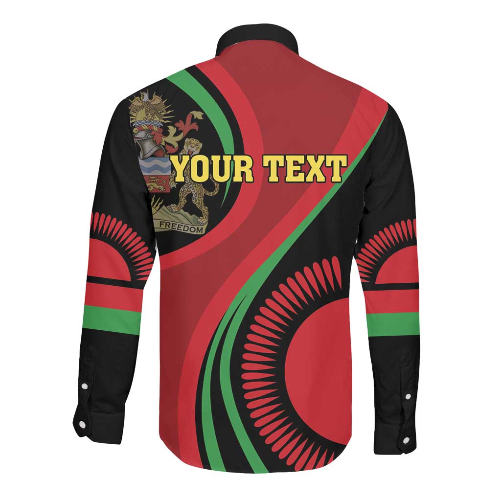 Malawi Independence Day Long Sleeve Button Shirt Unity and Freedom