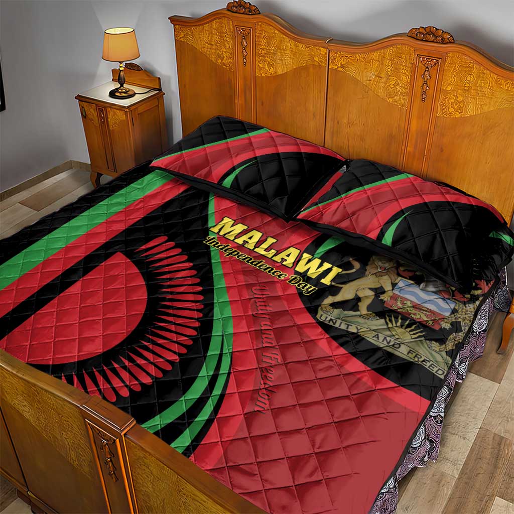 Malawi Independence Day Quilt Bed Set Unity and Freedom