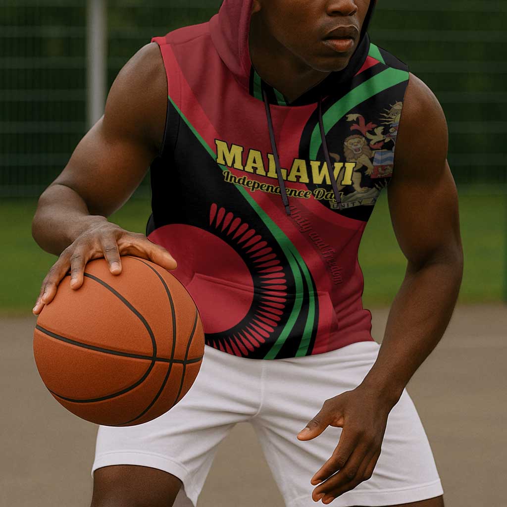 Malawi Independence Day Sleeveless Hoodie Unity and Freedom - African Pride