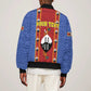 Eswatini African Pattern Sleeve Zip Bomber Jacket Swaziland Shield Siyinqaba