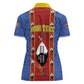 Eswatini African Pattern Women Polo Shirt Swaziland Shield Siyinqaba