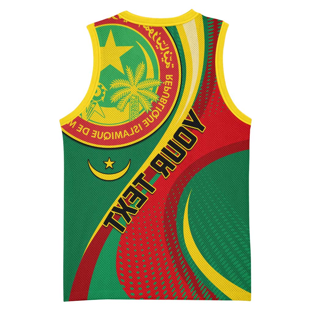 Personalized Mauritania Independence Day Basketball Jersey with Mauritanian Seal - Special Version - African Pride