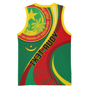 Personalized Mauritania Independence Day Basketball Jersey with Mauritanian Seal - Special Version - African Pride