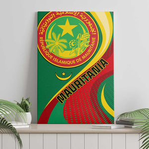 Mauritania Independence Day Canvas Wall Art with Mauritanian Seal - Special Version