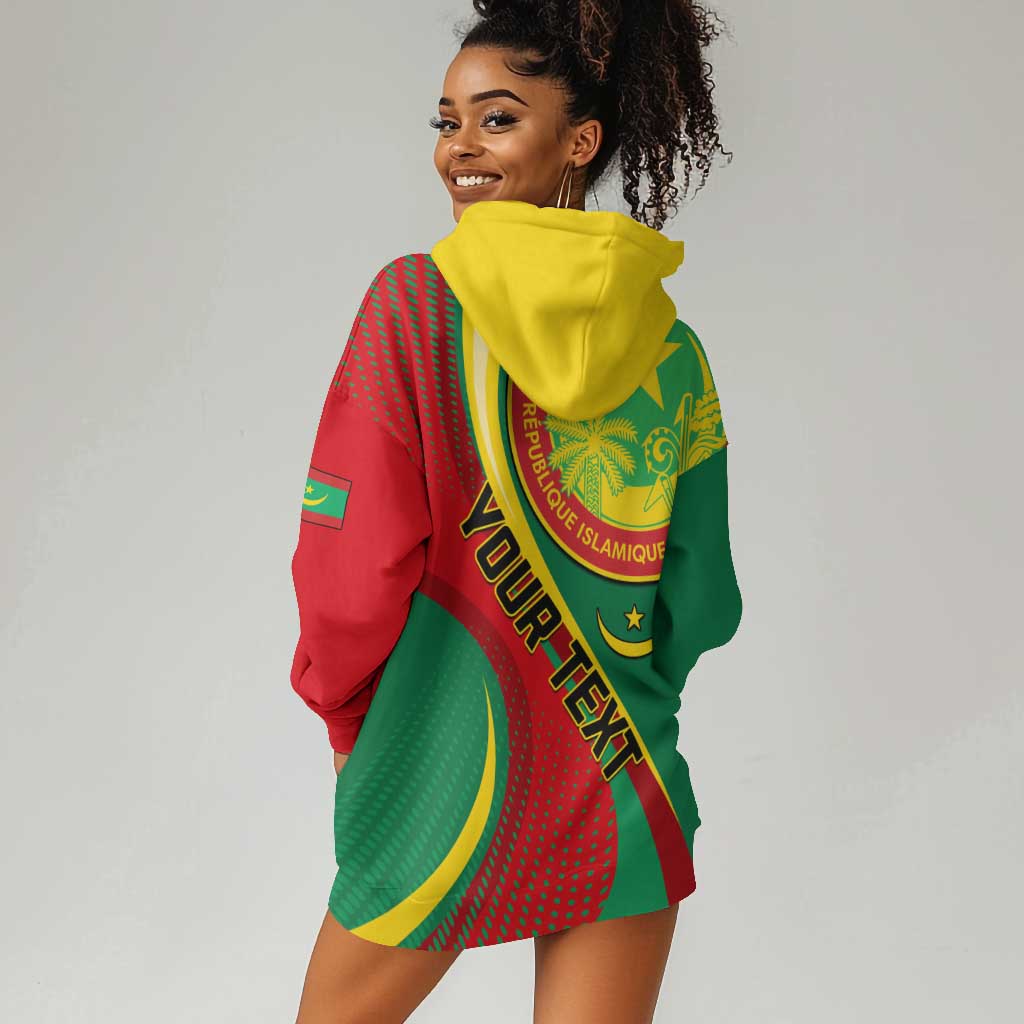 Personalized Mauritania Independence Day Hoodie Dress with Mauritanian Seal Personalized Mauritania Independence Day Hoodie Dress with Mauritanian Seal