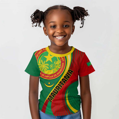 Personalized Mauritania Independence Day Kid T shirt with Mauritanian Seal - Special Version