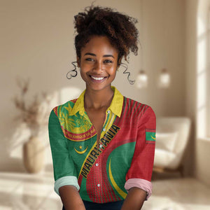 Personalized Mauritania Independence Day Women Casual Shirt with Mauritanian Seal - Special Version LT01